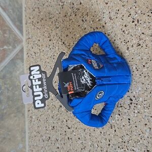 Voodoo Puffin Drinkware Puffy Blue Beverage Jacket Can Insulator